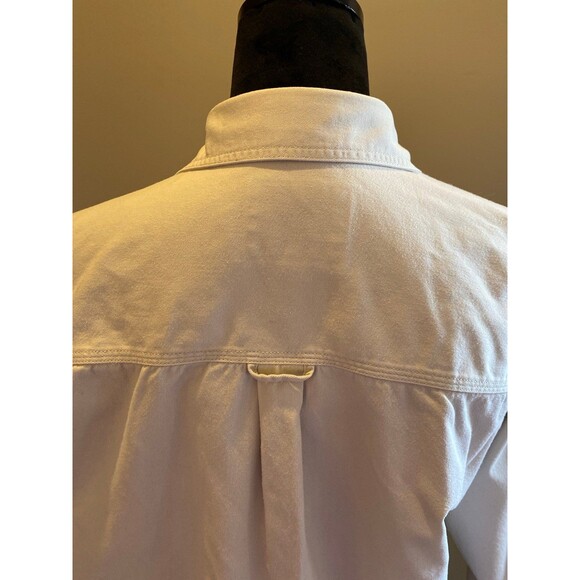 Levi Strauss Silver Womens Denim Shirt Jacket Size Medium Cream Metal Buttons - Picture 5 of 9
